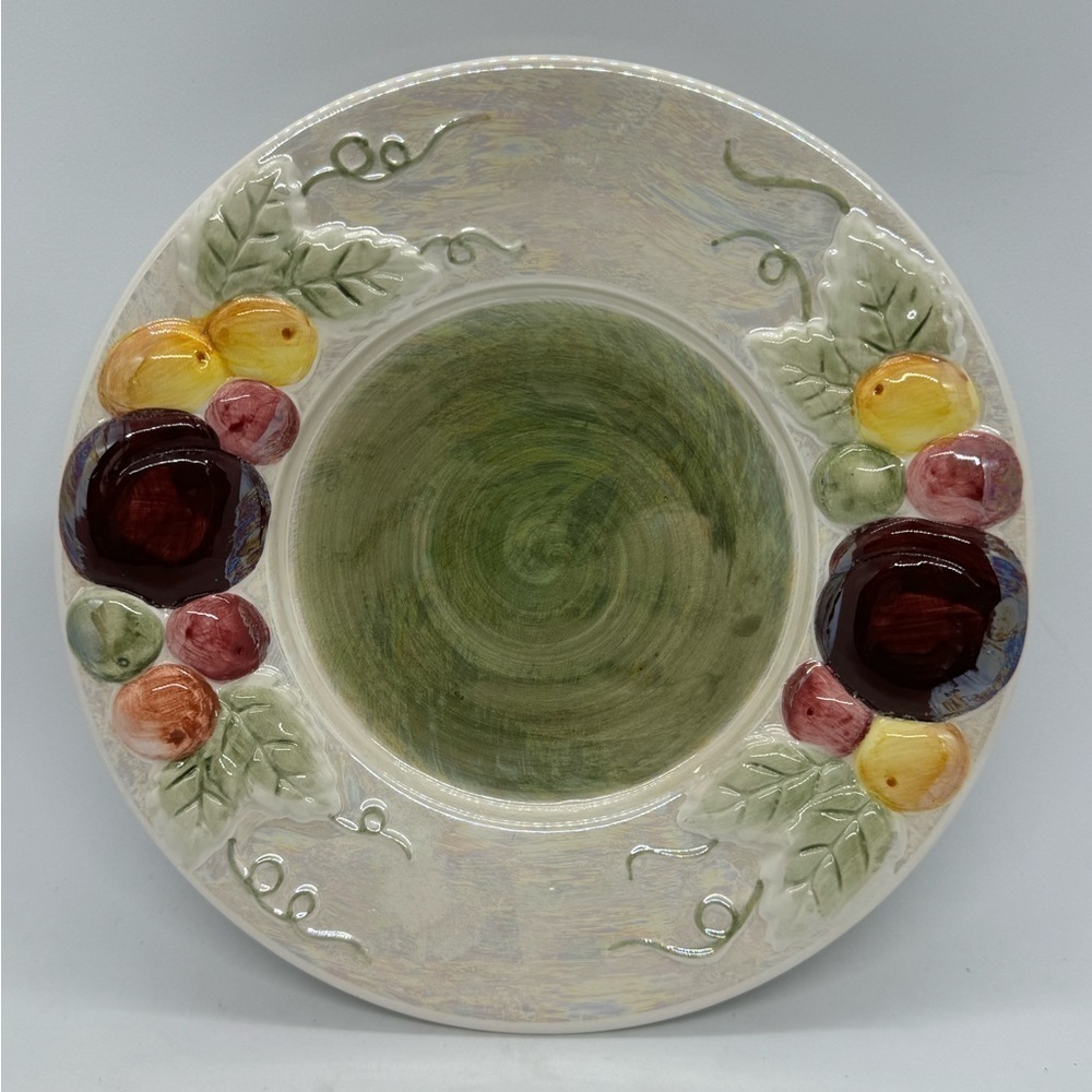 Yankee Candle Large Iridescent Glitter Sugared Plums Plate For Jar Candles